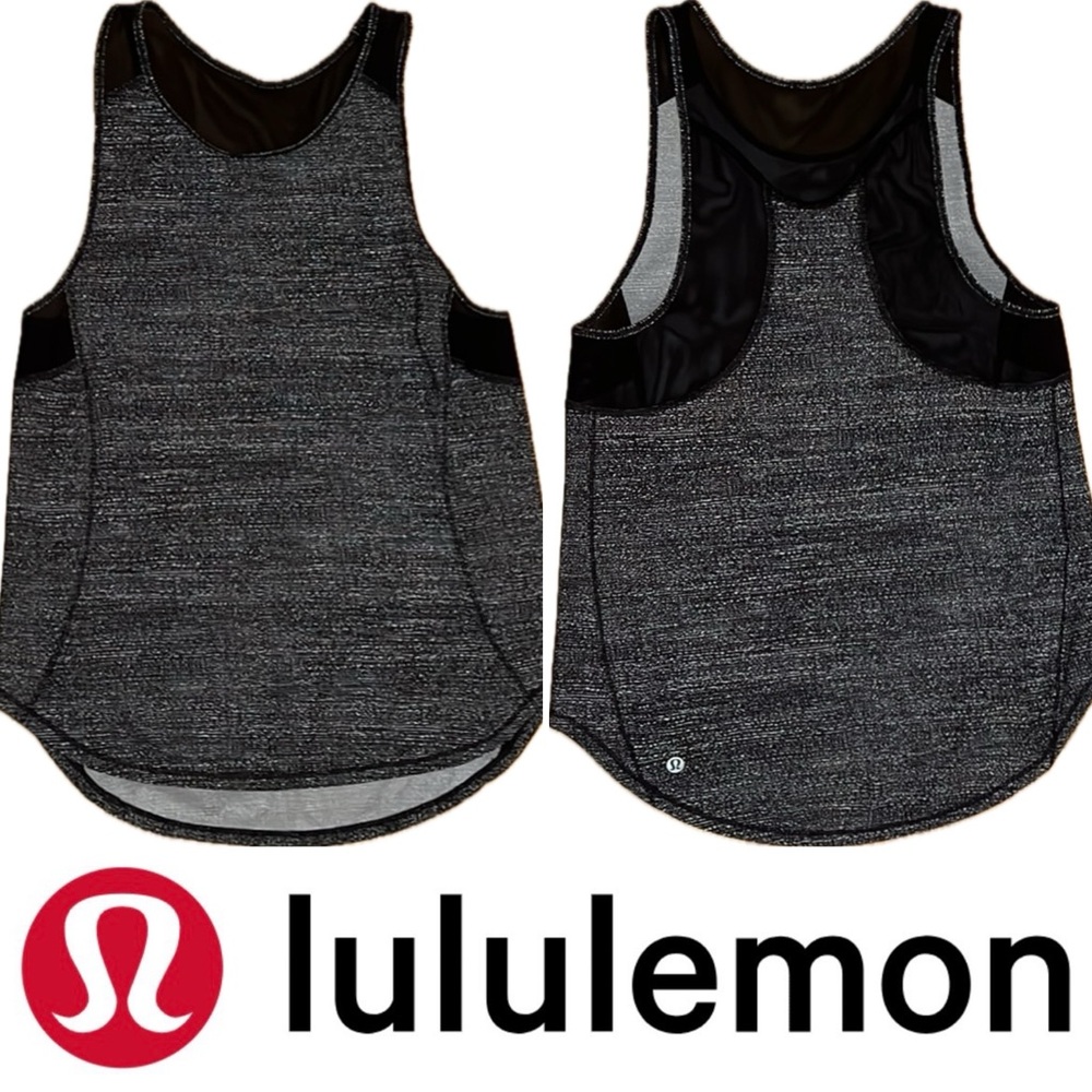 🏃‍♀️Sculpt Tank II in the "Twillines" Print |Lululemon | Black & White | Small